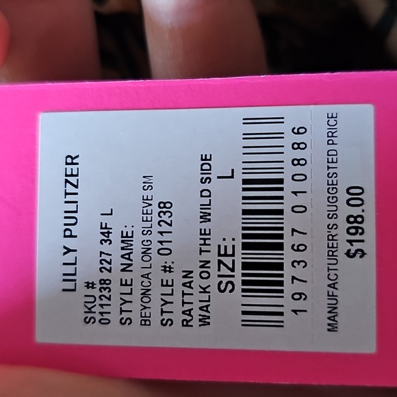 NWT Lilly Pulitzer Animal Print Puff Sleeve Dress - Picture 6 of 6